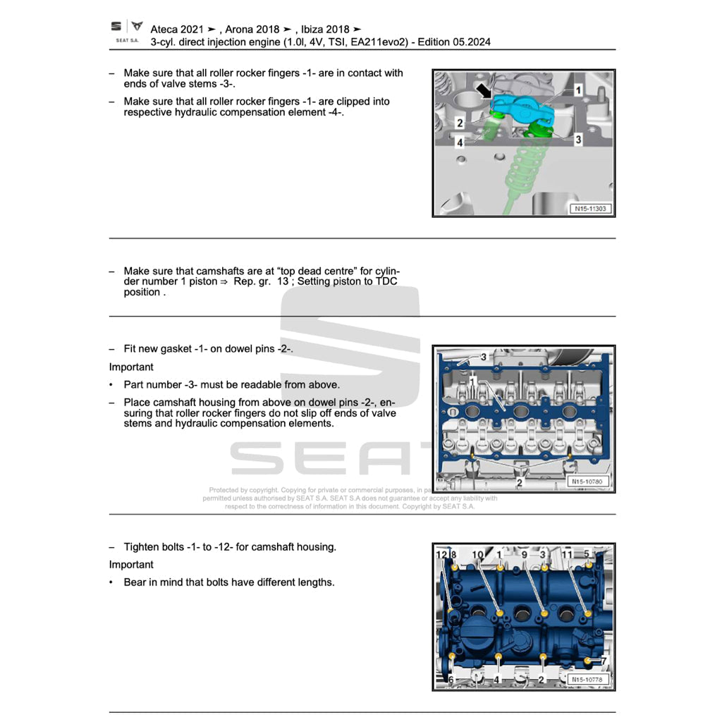 SEAT ARONA KJ7 2017+ Full Manual Set – Repair & Maintenance Manual - page 4